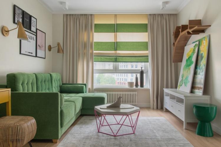 Римские шторы в интерьере: 100 идей дизайна (фото)