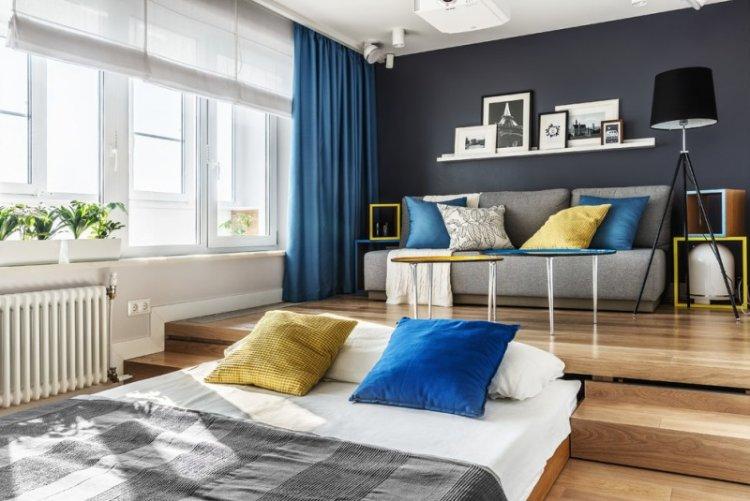 Римские шторы из синтетической ткани