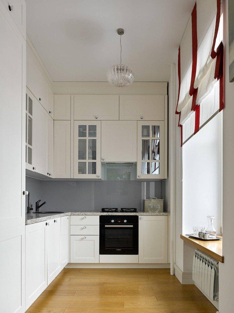 Римские шторы на кухне - дизайн интерьера фото