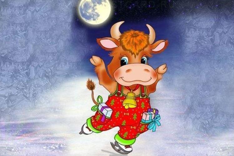 Рисунки и картинки Быка на Новый год 2021: красивые идеи