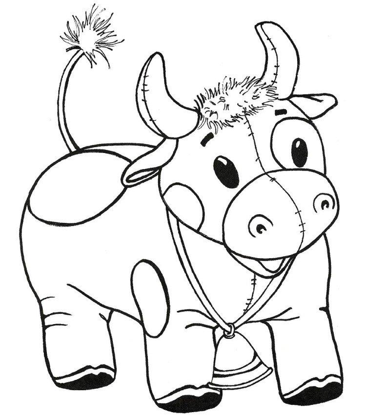 Рисунки Быка на Новый год 2021