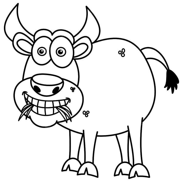 Рисунки Быка на Новый год 2021