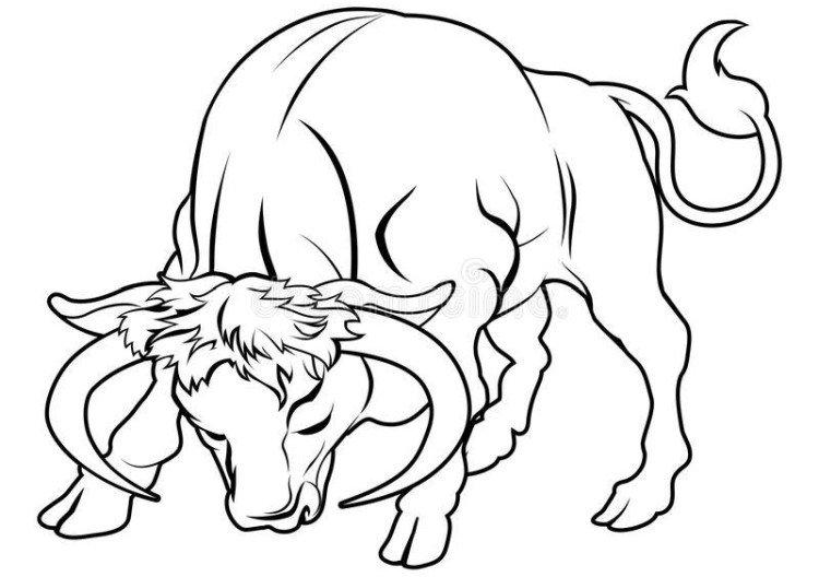 Рисунки Быка на Новый год 2021