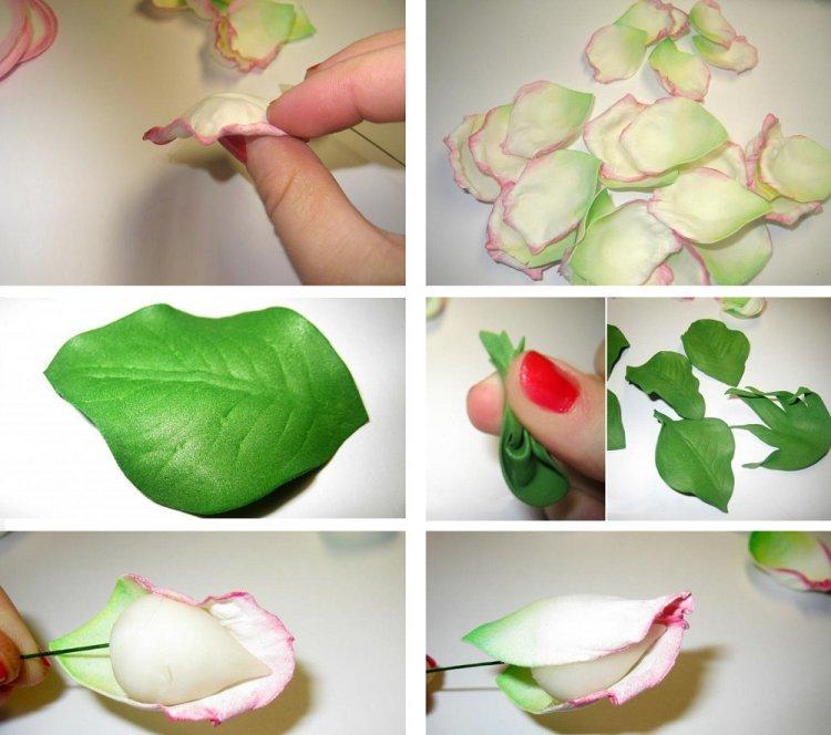 Пышная фактурная роза - роза из фоамирана своими руками