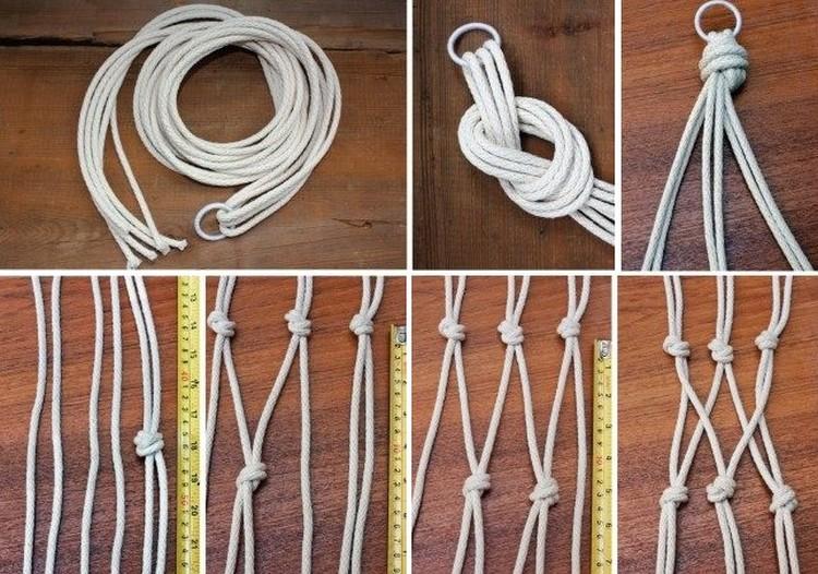 Кашпо в технике макраме - Рукоделие для дома