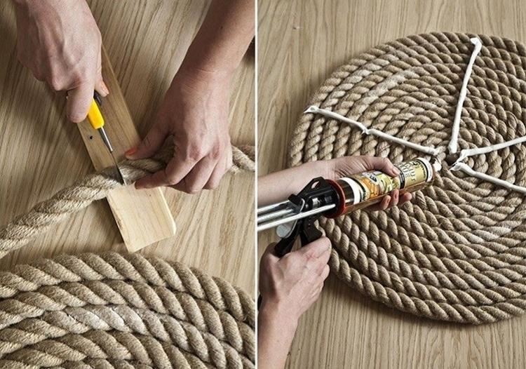 Подставки под горячее из каната - Рукоделие для дома