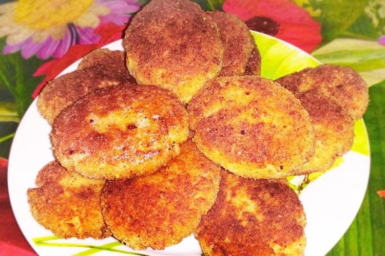 Рыбные котлеты с киноа и креветками - рецепты