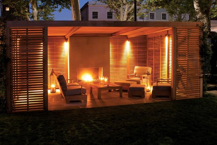 Деревянные садовые беседки