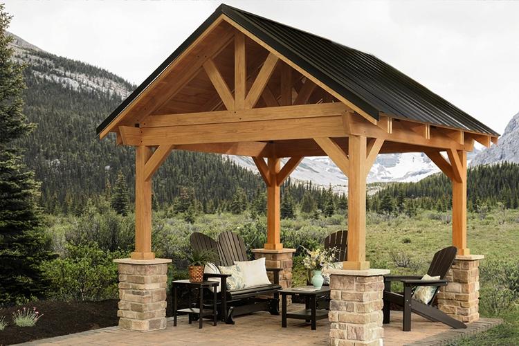 Деревянные садовые беседки