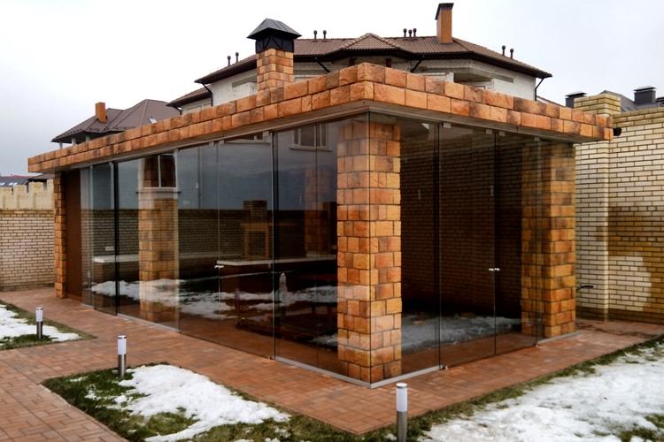 Каменные садовые беседки