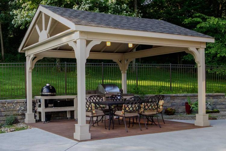 Беседки с печкой или мангалом - Садовые беседки