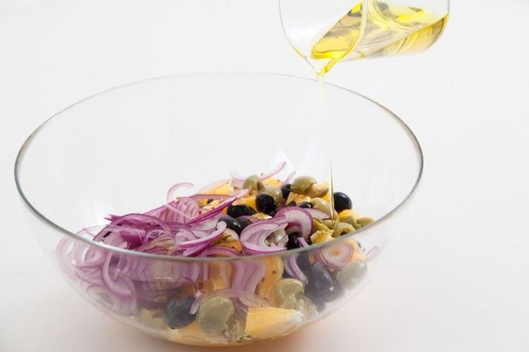 Салат из апельсинов с маслинами - Салаты без майонеза рецепты