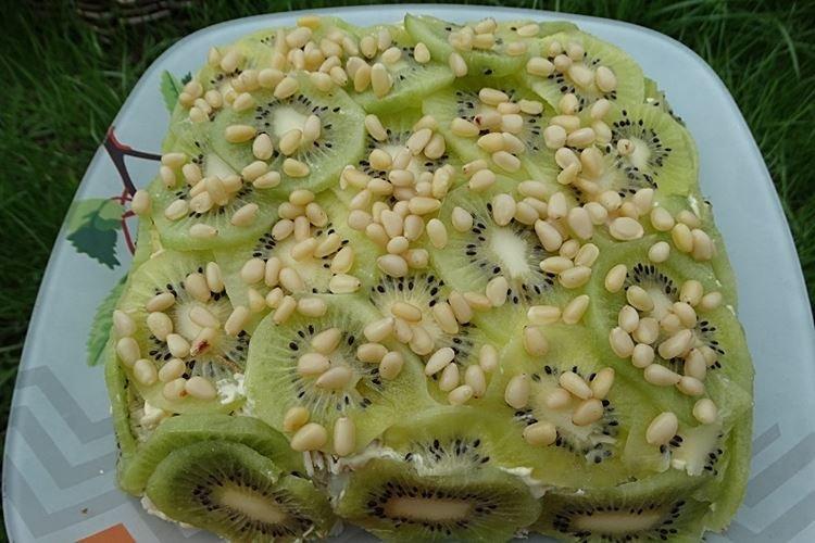 Салат с курицей и киви - рецепты