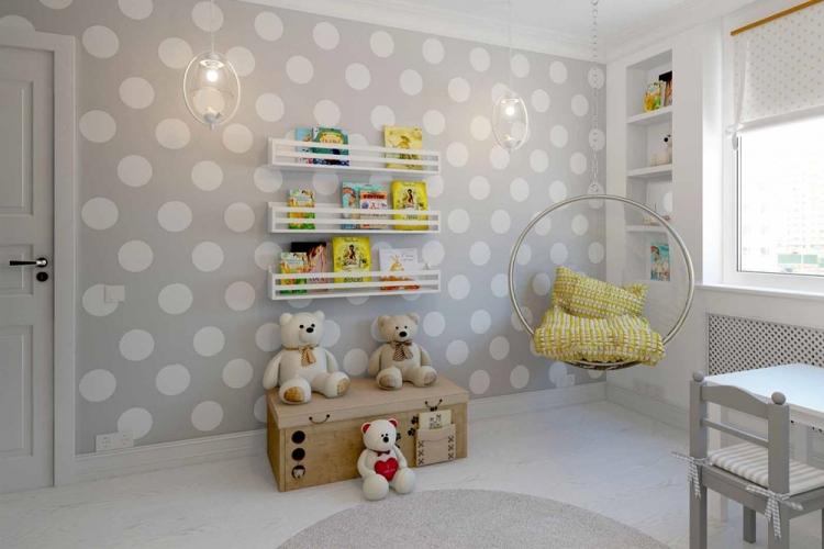 Серый цвет в интерьере детской комнаты