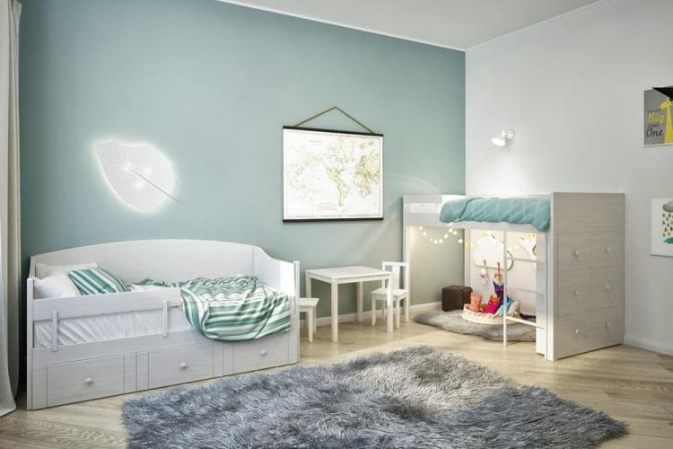 Серый цвет в интерьере детской комнаты