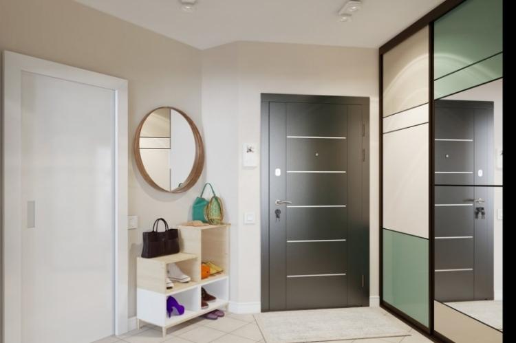 Шкаф-купе для прихожей в скандинавском стиле