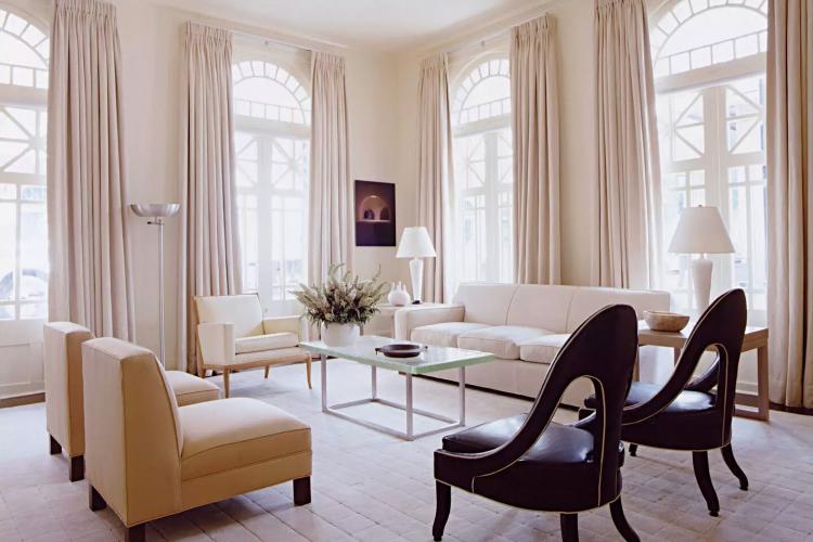 Классические шторы - Виды штор для гостиной