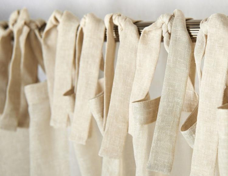 Завязки - Способы крепления штор для гостиной