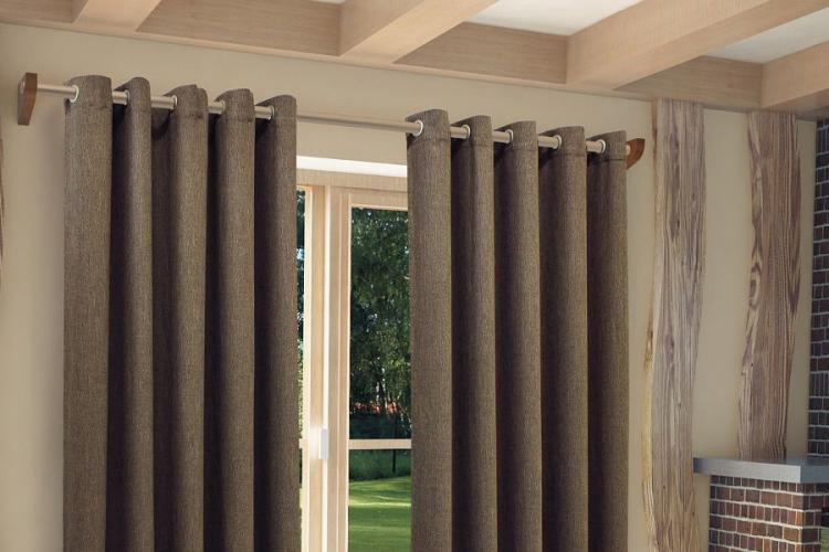 Люверсы - Способы крепления штор для гостиной