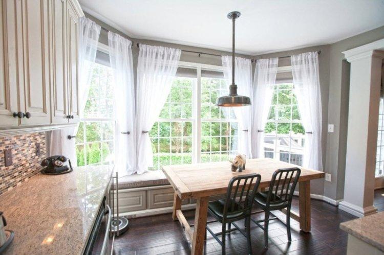 Шторы-присциллы - Виды штор для кухни