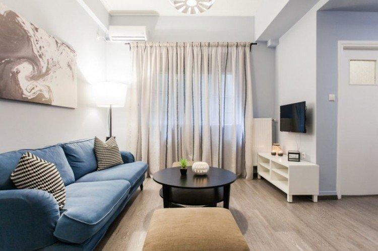 Шторы в гостиную в современном стиле - фото