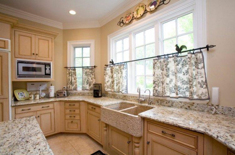 Шторы-кафе в стиле прованс