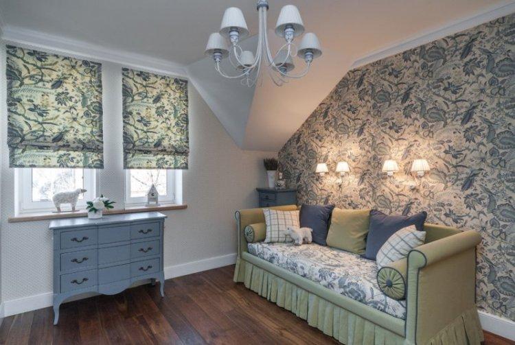 Шторы в стиле прованс в детской комнате - дизайн фото