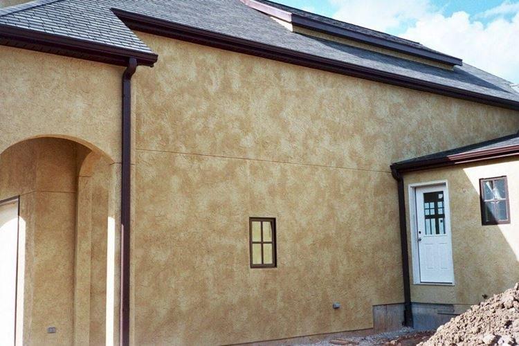 Штукатурка короед для фасадов - фото и идеи