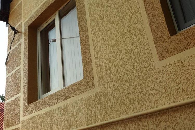 Штукатурка короед для фасадов - фото и идеи