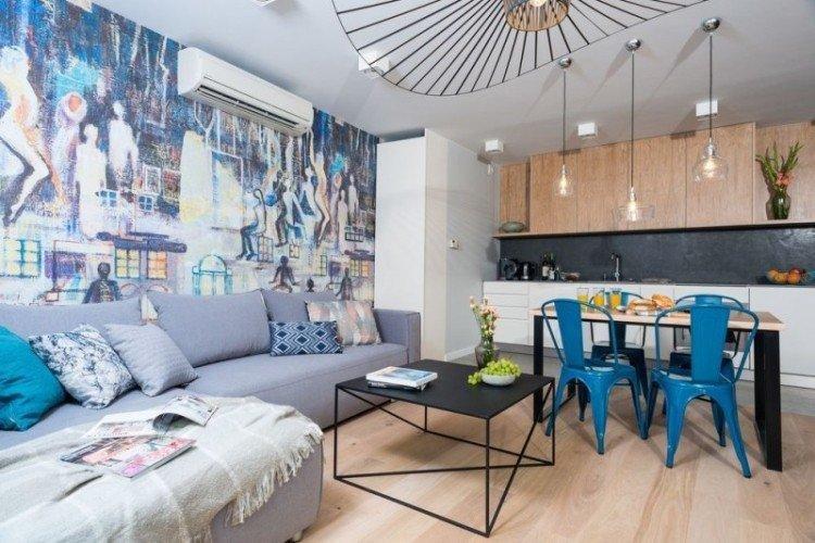 Скандинавский стиль - Синий цвет в интерьере