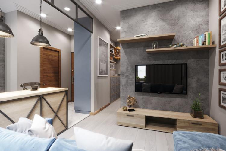 Soft Loft: Квартира 27 кв.м. - дизайн интерьера