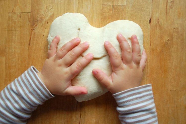 Соленое тесто для лепки с растительным маслом