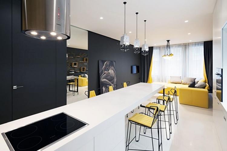 Современный дизайн квартиры 85 м2, Киев