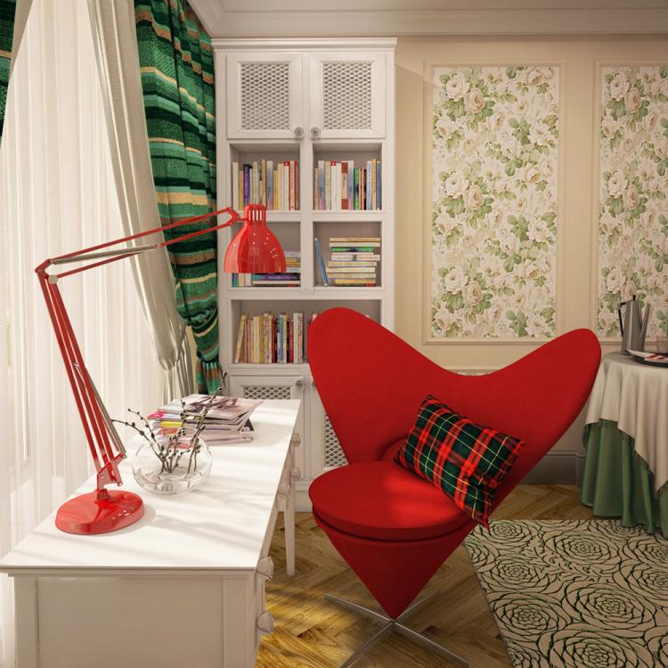 Дизайн спальни «Шотландская роза»