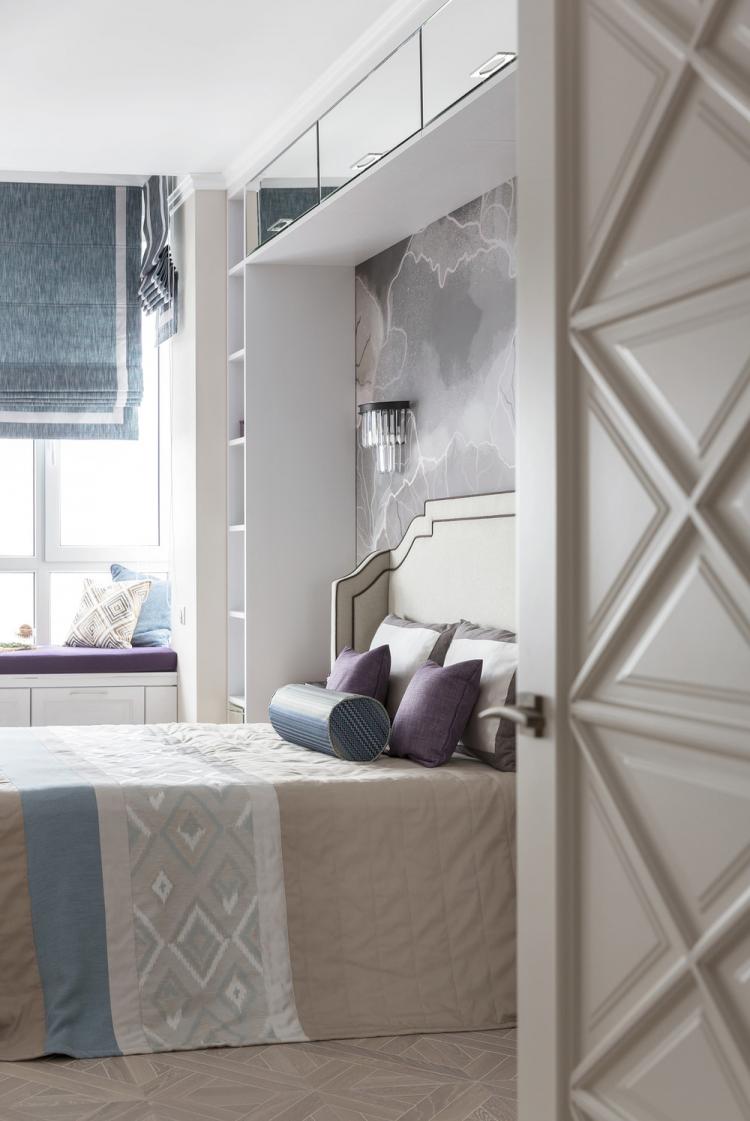 Спальня «В оттенках лаванды» - дизайн интерьера