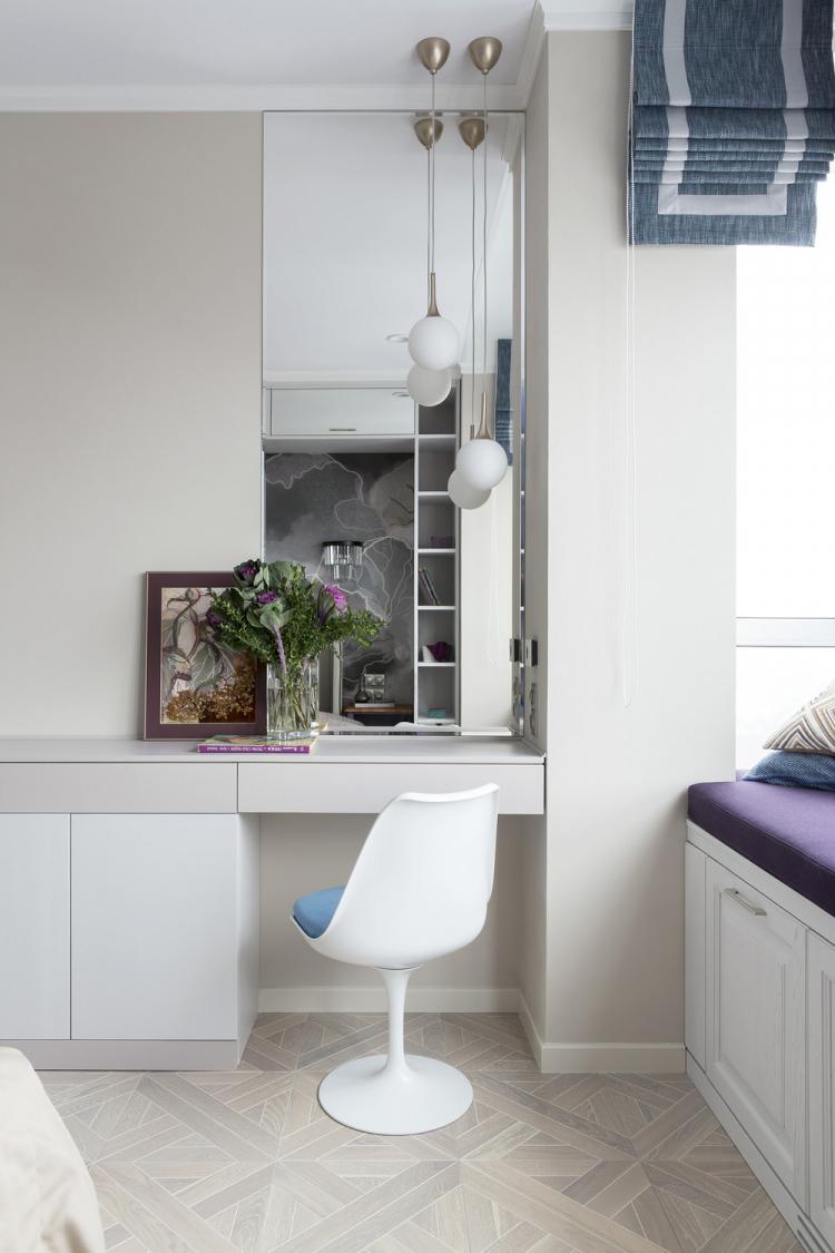 Спальня «В оттенках лаванды» - дизайн интерьера