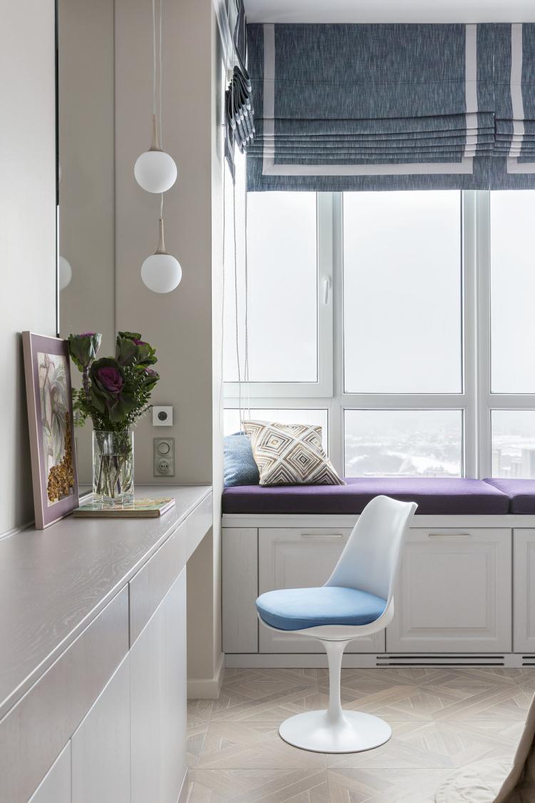 Спальня «В оттенках лаванды» - дизайн интерьера