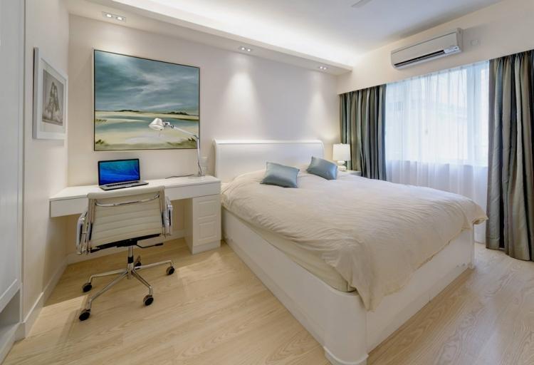 Декоративная подсветка - Дизайн спальни в стиле минимализм