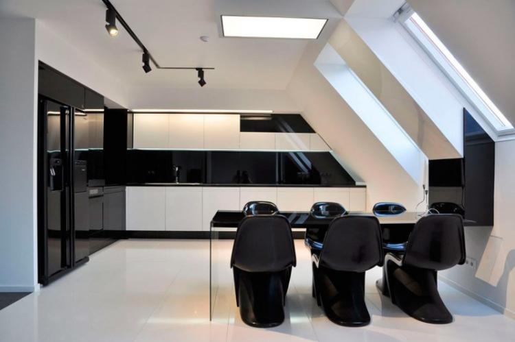 Кухня в стиле хай-тек - Дизайн интерьера фото