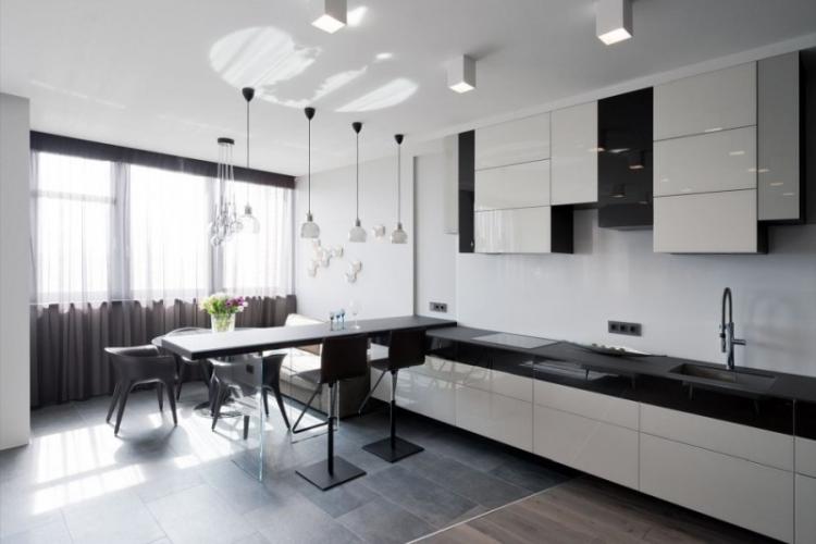 Кухня в стиле хай-тек - Дизайн интерьера фото