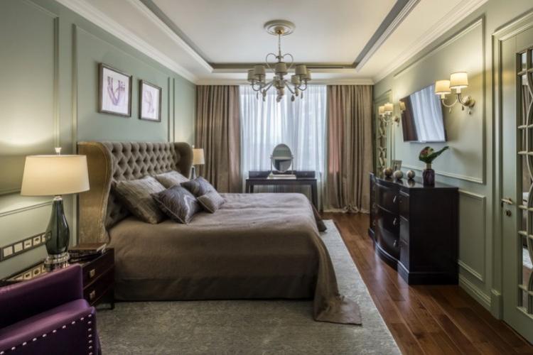 Спальня в стиле неоклассика - дизайн интерьера фото