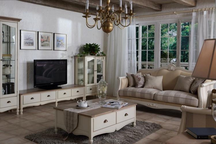 Прованс в интерьере гостиной