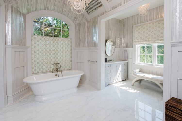 Прованс в интерьере ванной комнаты