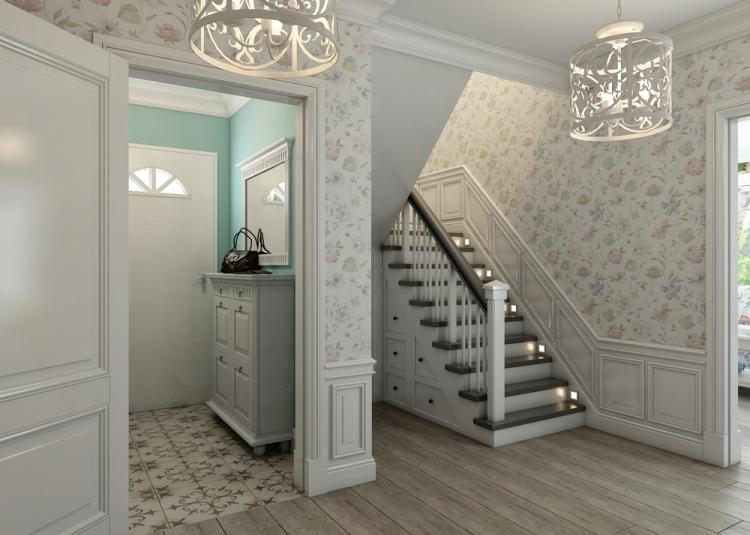 Прованс в интерьере прихожей
