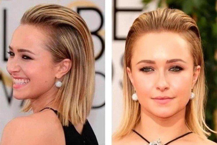 Стрижка каскад с укладкой назад на короткие волосы