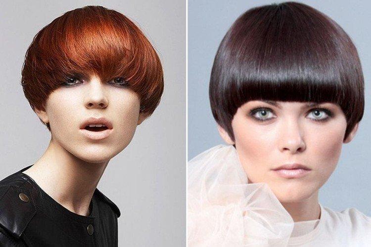 Классическая стрижка шапочка на короткие волосы