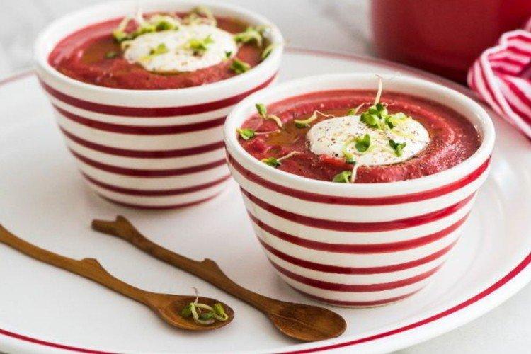 Суп-пюре из свеклы - вкусные рецепты