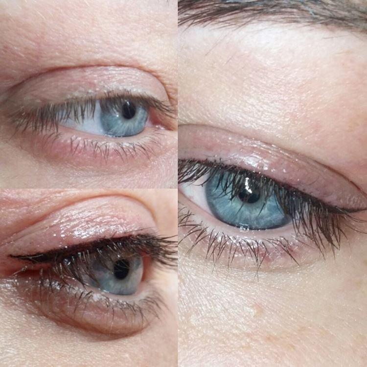 Татуаж глаз - фото до и после