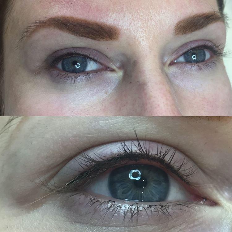 Татуаж глаз - фото до и после