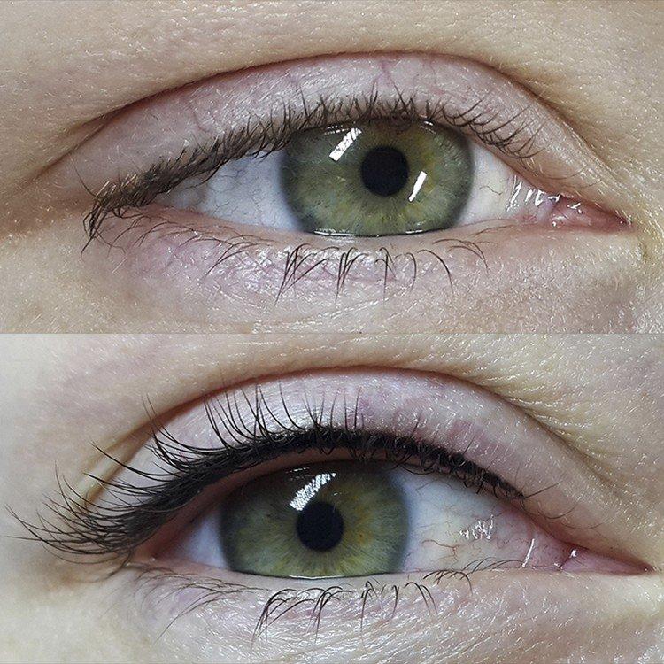 Татуаж глаз - фото до и после